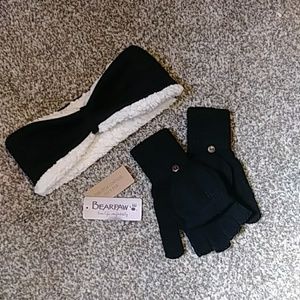 Winter headbamd and gloves set